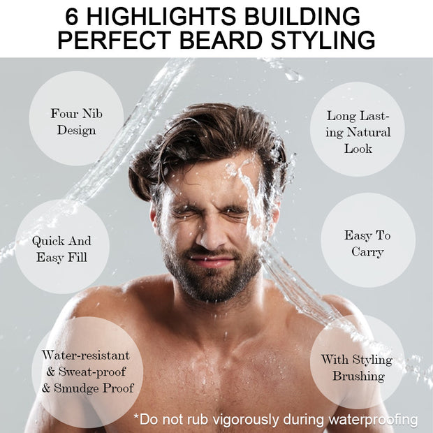 Cross-border Men Beard Chest Hair Filling  Finishing Modeling